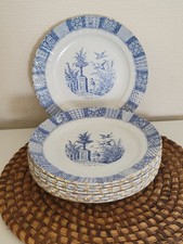LOT DE 8 ASSIETTES LUNÉVILLE
