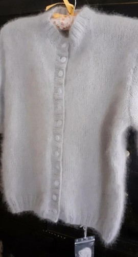 Superbe gilet angora manches - angora,
