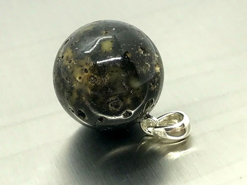 Pendentif ambre cadeau rond - pendentif,