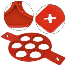 Machine à crêpes en Silicone, 7 anneaux, moule antiadhésif, cuisson des œufs