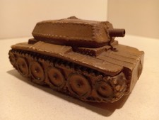 JRD plâtre farine char Allemand Tigre Panzer WW2 roues bois 1/43 TBE
