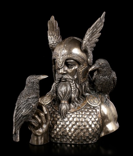 Odin figurine buste nordique - figurine,