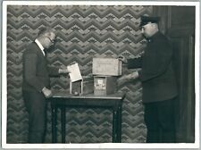 1910 Colombophilie réception Courrier Pigeons Voyageurs Photo Ancienne Guerre