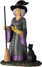 READY FOR A NEW SPELL Witch Black Cat Lemax SPOOKY TOWN 2022 NEW Sealed #22112