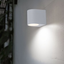 Design Extérieur Mur Projecteur Luminaire Bas Éclairage Alu Spot Balcon Blanc