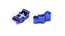 support moteur aluminium bleu