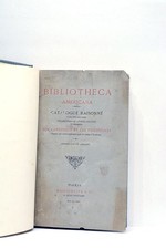 LIVRE ANCIEN LECLERC BIBLIOTHECA AMERICANA CATALOGUE PARIS 1867