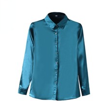 Femme satin uni - uni, chemisier