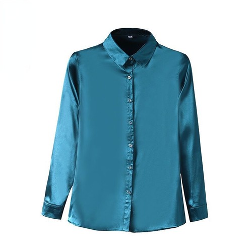 Femme satin uni chemisier - femme,