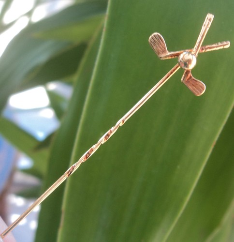 9ct broche bâton cravate - broche,