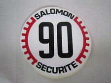 AUTOCOLLANT STICKERS 90 LIMITE DE VITESSE PNEUS CLOUTES SALOMON SECURITE