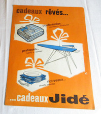 Carton publicitaire Vintage Cadeaux rêvés Cadeaux Jidé Electroménager vintage
