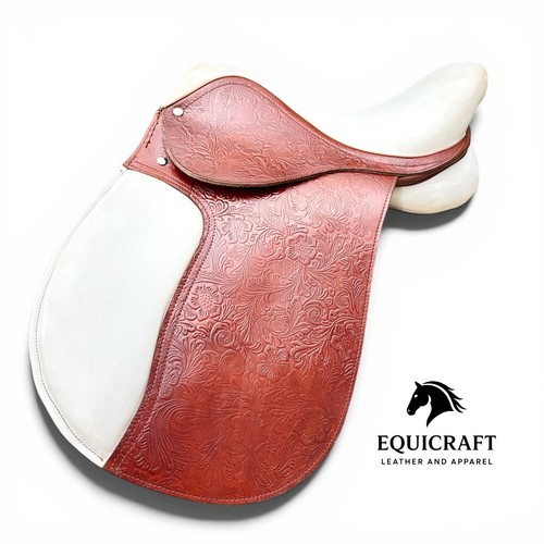 Selle cheval cuir à - selle, en