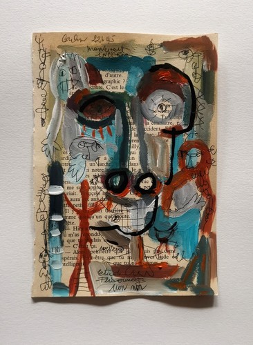 Dessin original sur page un - sur,