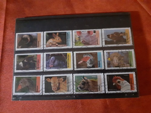 Serie timbres veaux vaches - ,