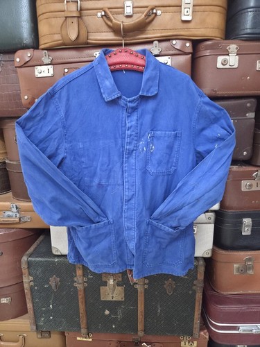 Vintage french blue chore - vintage,