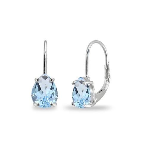 Pear cut topaze bleu - pear-cut,