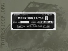 plate plaque plaquette FT250