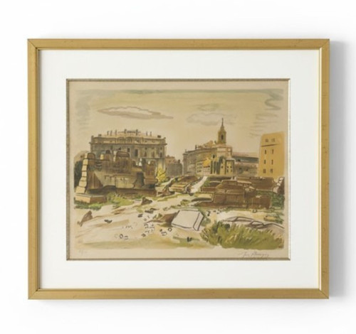 Lithographie signée yves - signée,