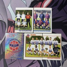 LOT DE 5 STICKERS DIVERS PANINI FOOT 2004 FRANCE FOOTBALL