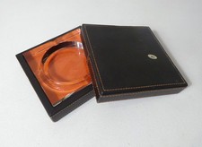 coffret cendrier en verre et
