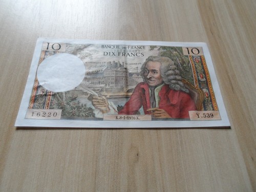 France billet francs - france:, 10