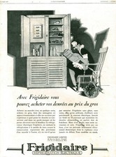 Publicité ancienne Frigidaire
