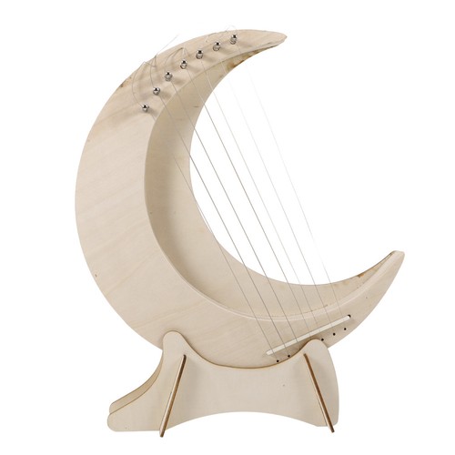 Ensemble harpe en bois - ensemble,