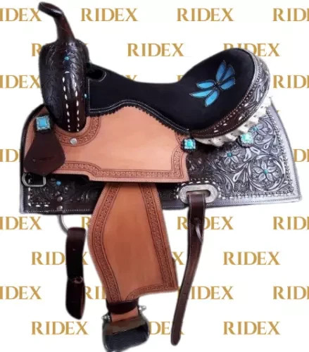 Selle cuir style course - cuir, de