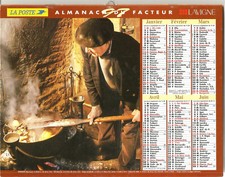 Almanach du facteur 1997. Cuisson du Confit (24) & Dégustation Armagnac (32).