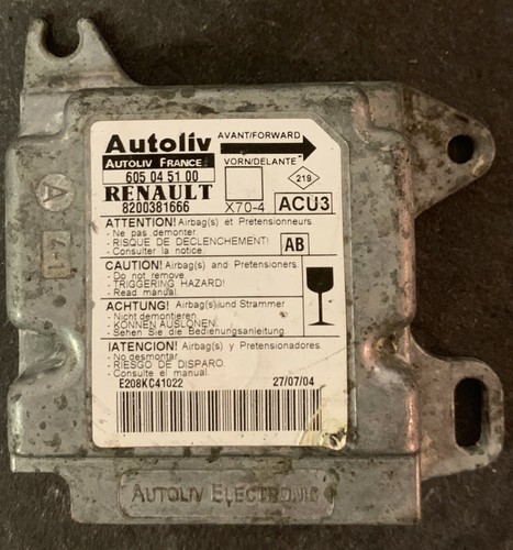 Calculateur air bag - calculateur, renault