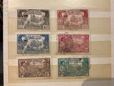 GUYANE. 1935. SERIE COMPLÈTE DE 6 TIMBRES DIFFÉRENTS. N° 137/142. BELLE COTE