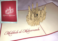 Très belle Carte de voeux "MAKKAH  AL MUKARRAMAH" en 3D Pop Up kirigami