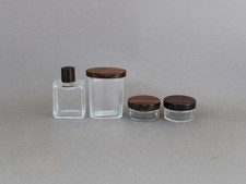 French Art Deco vanity jars &
