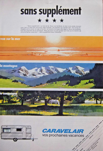 Publicité 1975 caravanes - publicitÉ,