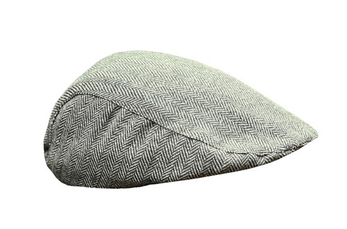Chapeau plat laine gris - en,