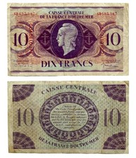 10 FRANCS 1944 GUADELOUPE -