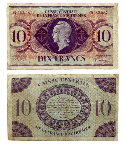 Francs 1944 guadeloupe - francs,