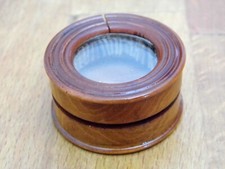 BOITE BOIS A VIS BUIS DE COLLECTION 19 Eme AVEC VITRE PILLULIER  BELLE ETAT RARE