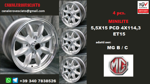 Jantes alliage minilite - , 5,5j