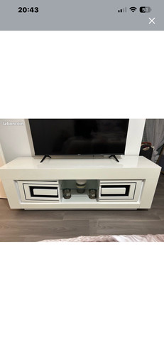 Meuble laqué blanc - meuble, deco