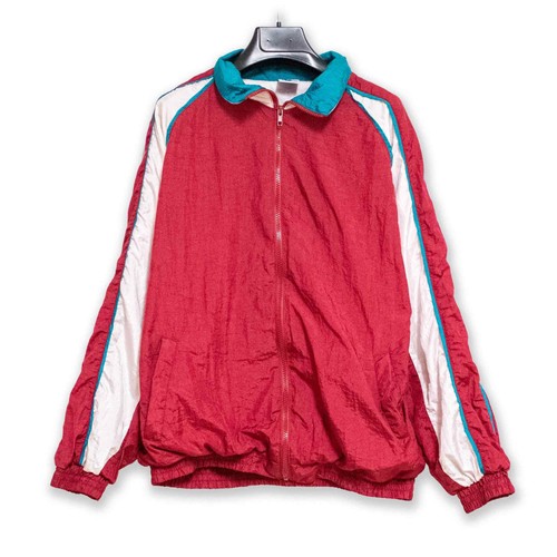 Anorak vintage rouge blanc - vintage,
