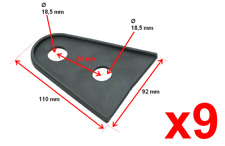 82035977 CNH Joint caoutchouc de charnière porte (x9) tracteur FORD NEW HOLLAND