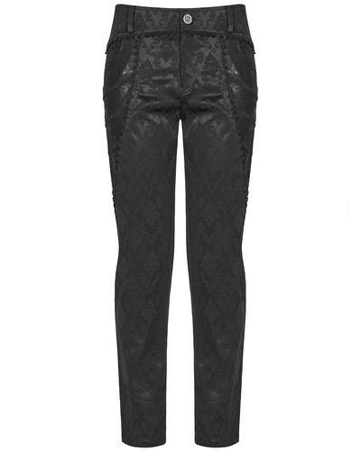 Pantalon jacquard gothique - pantalon,
