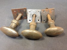 Lot de 3 anciennes poignées de porte en métal pour cave garage atelier meuble