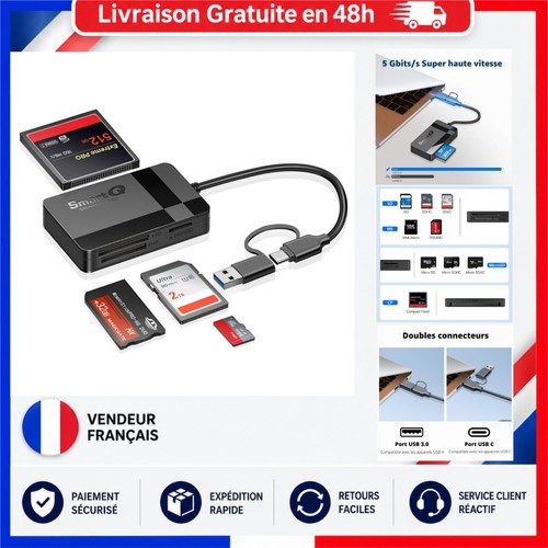 Lecteur carte en 1 usb - 4,