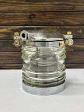 Lampe de poste nautique du milieu du siècle en aluminium luminaire électrique...