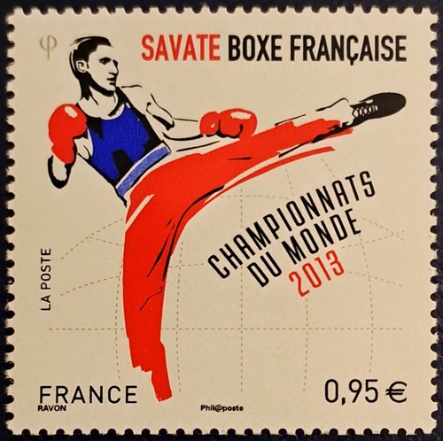 Timbre stamp france savate - -,
