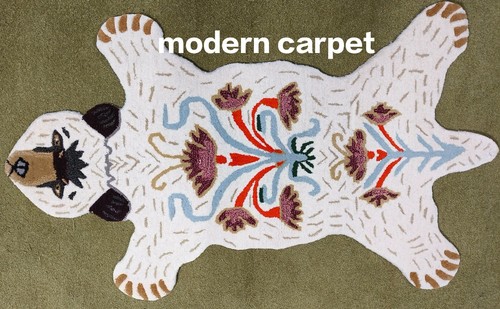 Tapis ours polaire - 3x5, pieds