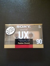 SONY UX90, TYPE II ( CHROME CLASS ), Audio Cassette . Neuf ("NOS" NEW OLD STOCK)